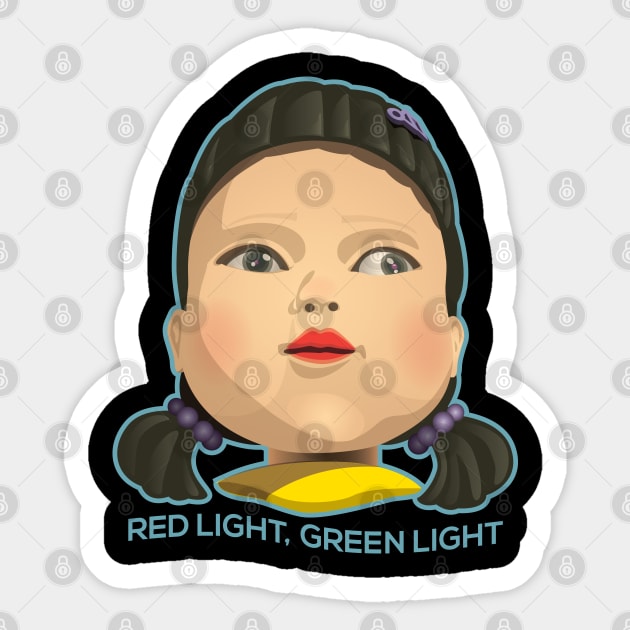 Red Light, Green Light Sticker by Sauher